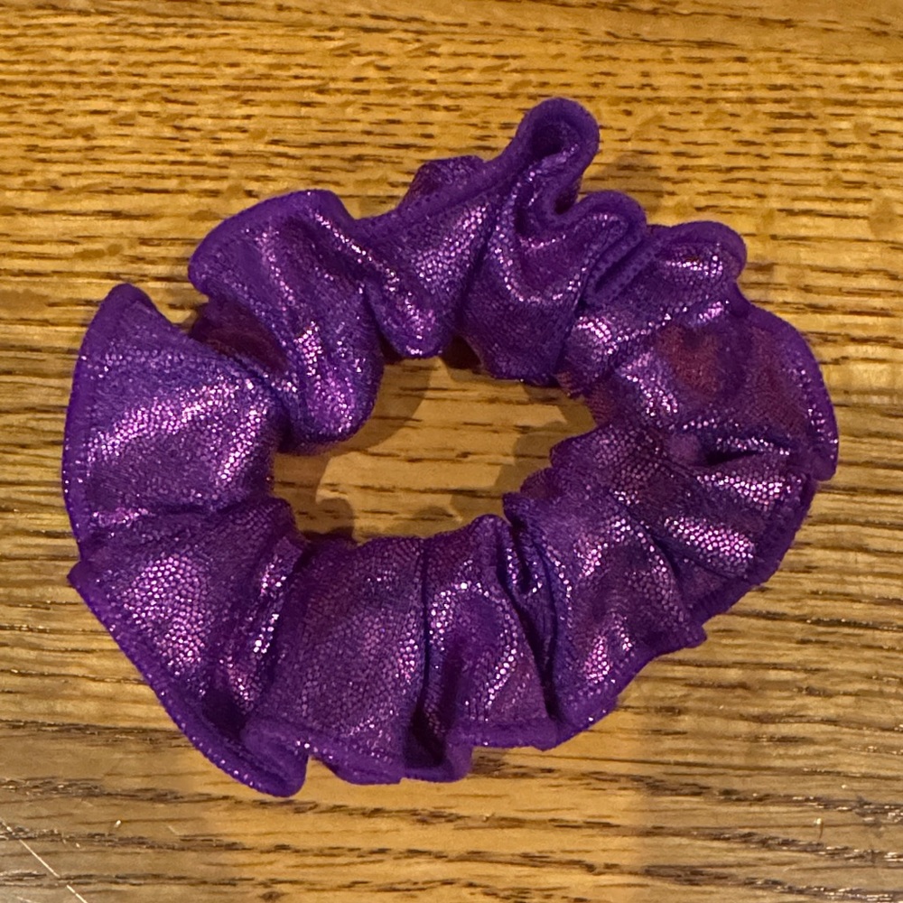 Vibrant Purple Hair Scrunchie